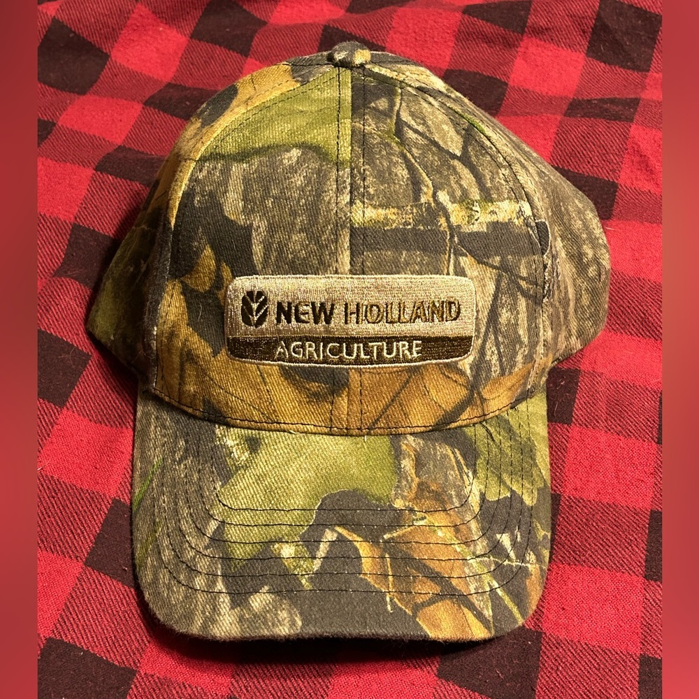 New Holland camo snapback hat
